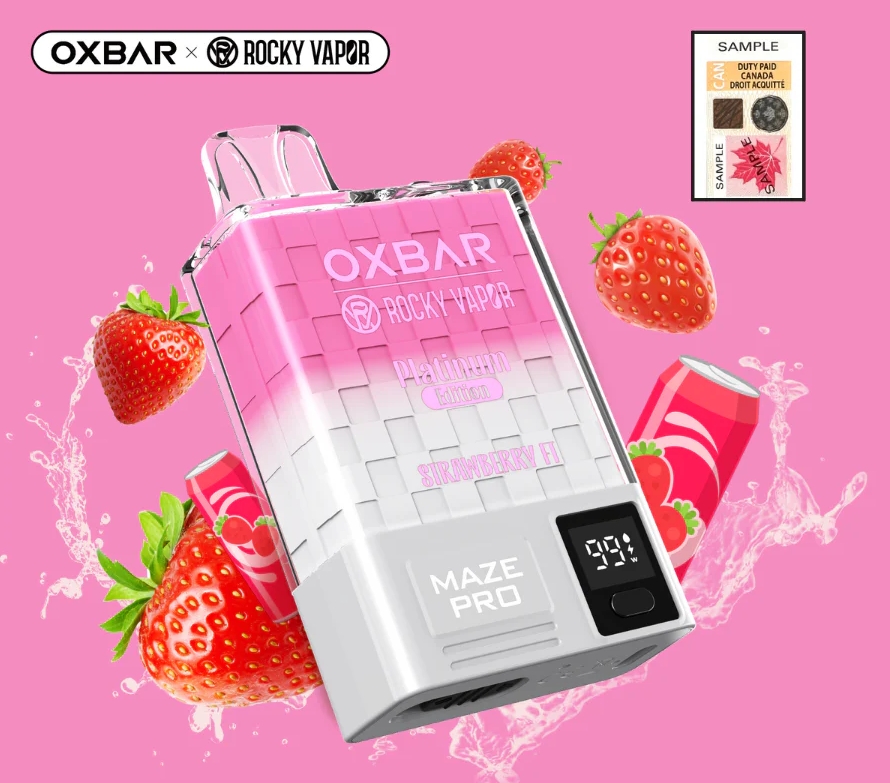 OXVA OXBAR MAZE PRO 10000 – ストロベリーフィート： 飽くなき味わいの迷宮へ、ようこそ