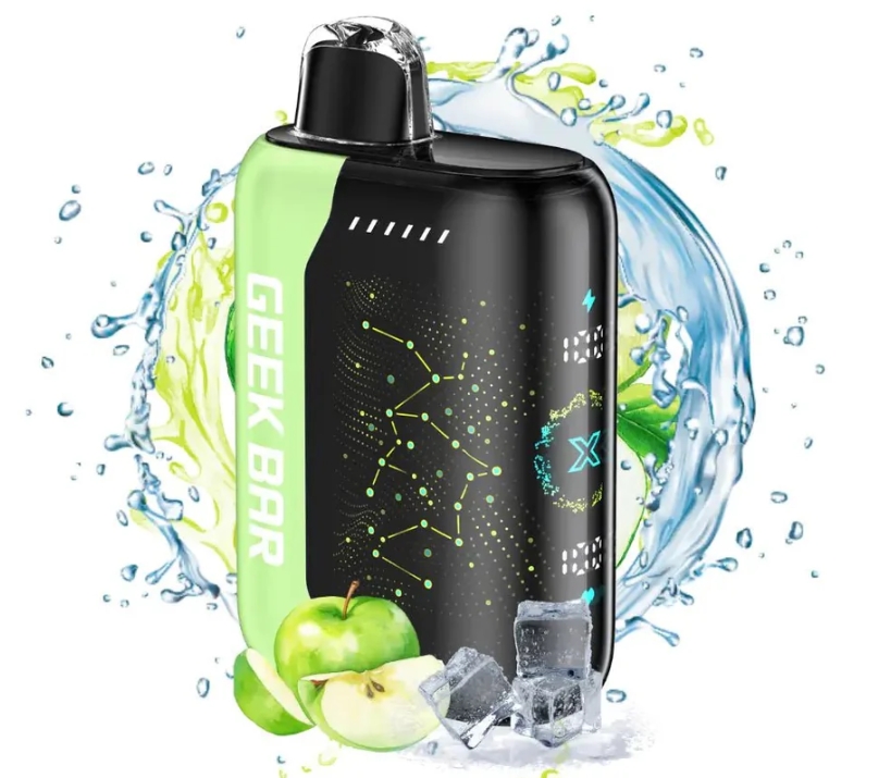 Geek Bar Pulse X 25000 Puffs Vape - 酸っぱいリンゴの氷： 日本が熱狂する、刺激的なフルーティークールの革命